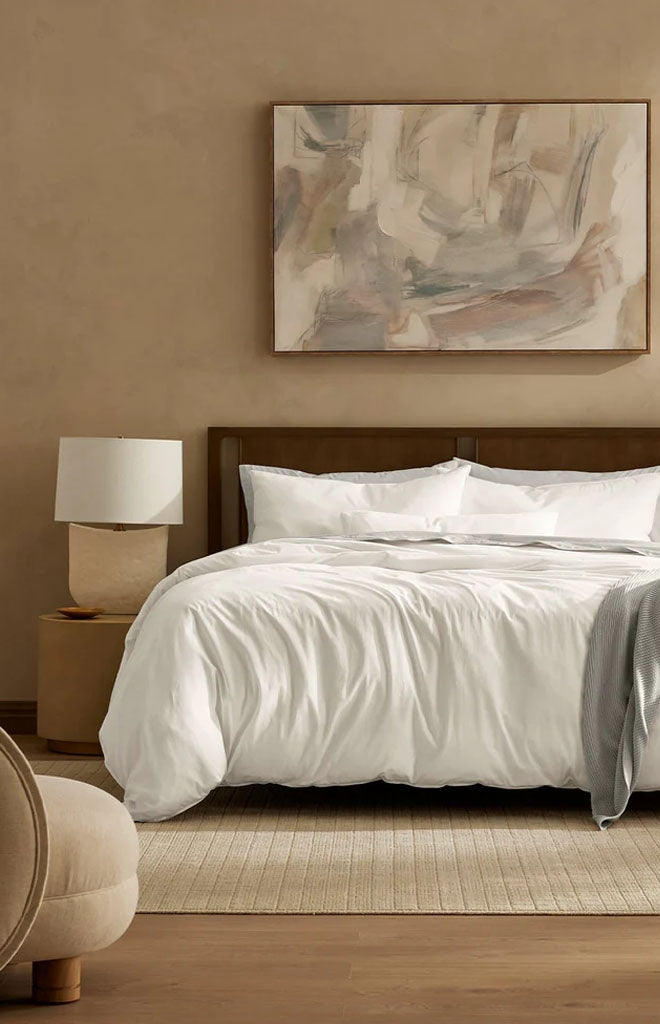 Signature Vintage Washed Duvet Set in Vintage White