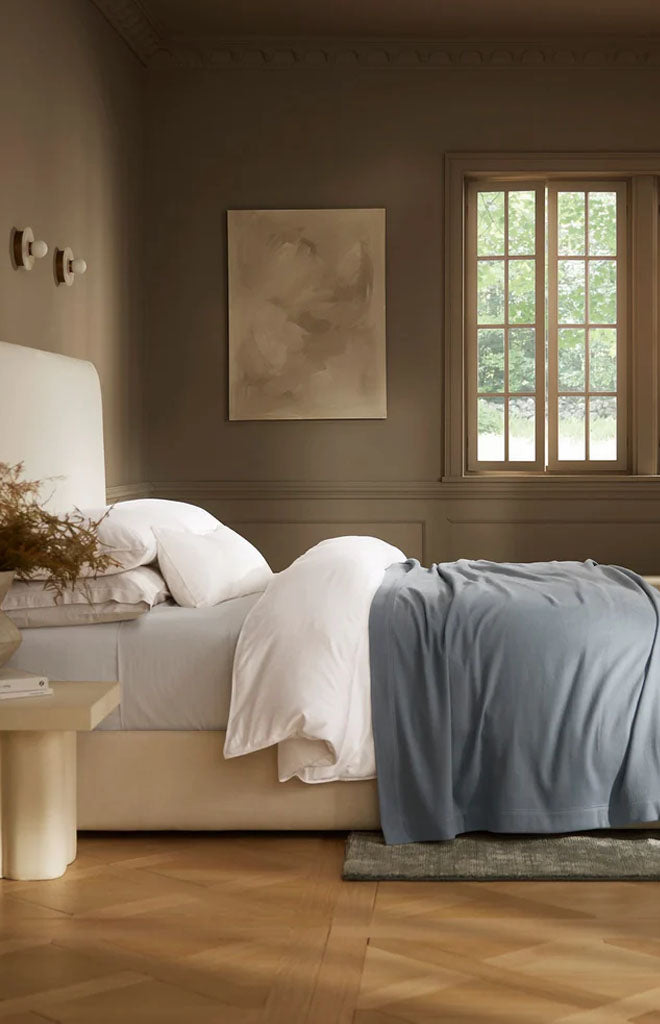 Essential Bed Blanket in Bluestone