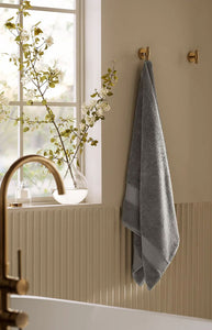 Plush Bath Towel in Stone