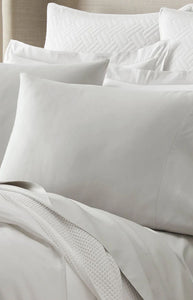 Percale Hemmed Pillowcase Set in Mist