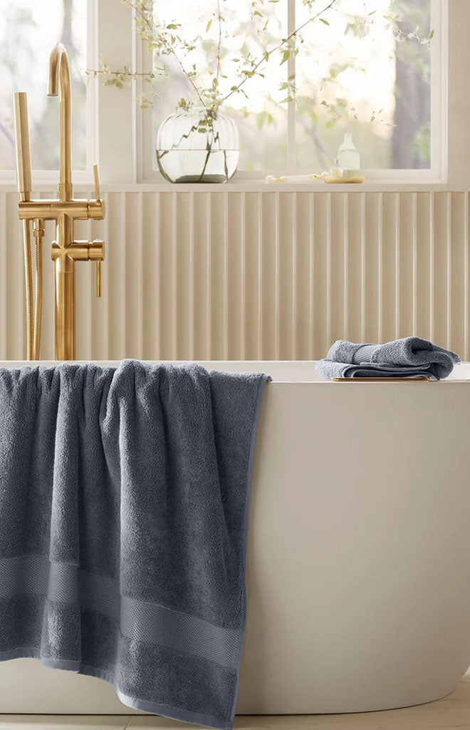 Plush Bath Towel Set in Mineral