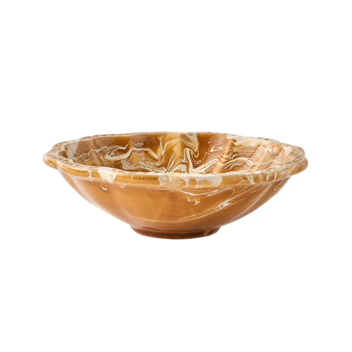Marbled Small Bowl in Terracotta