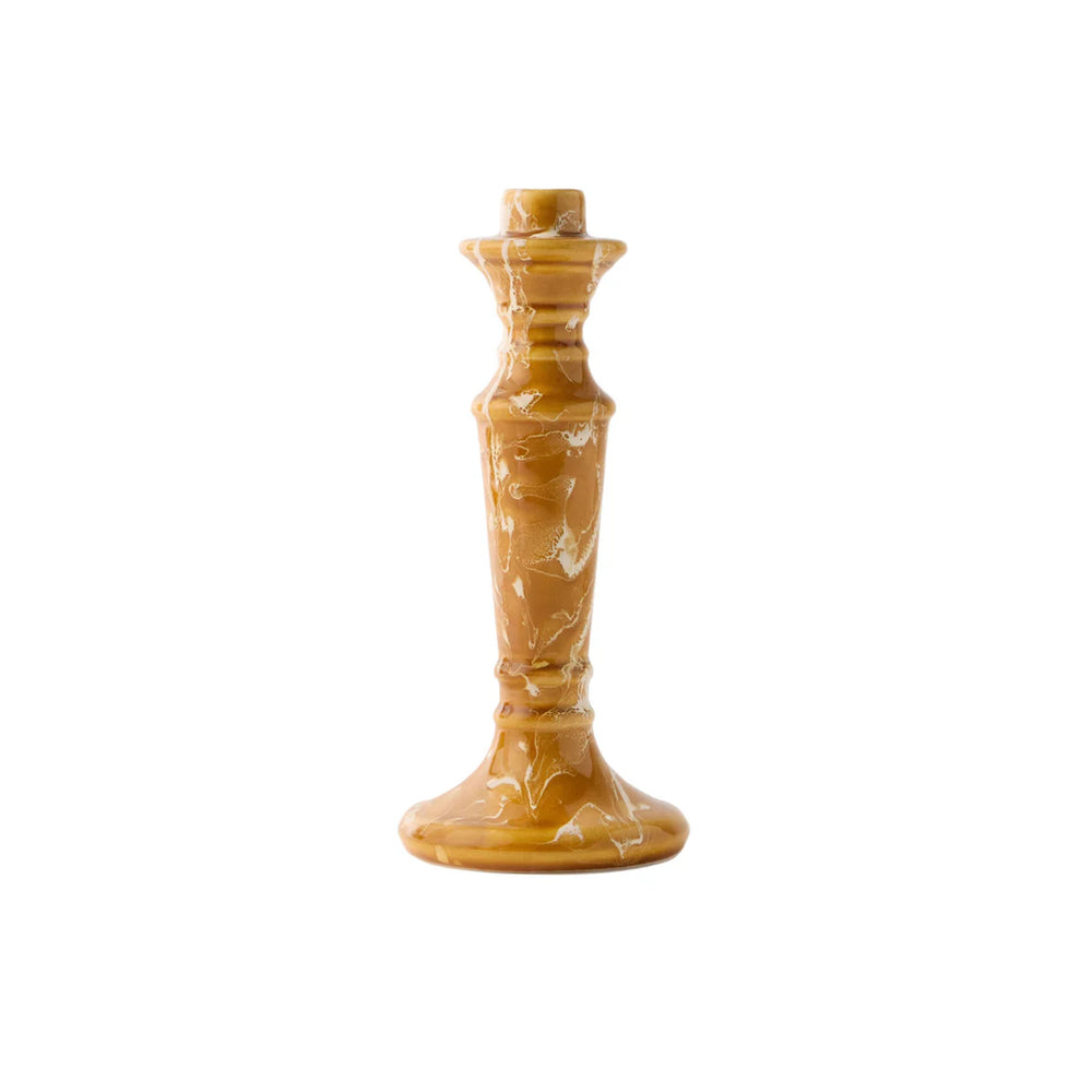 Marbled Candle Holder in Terracotta