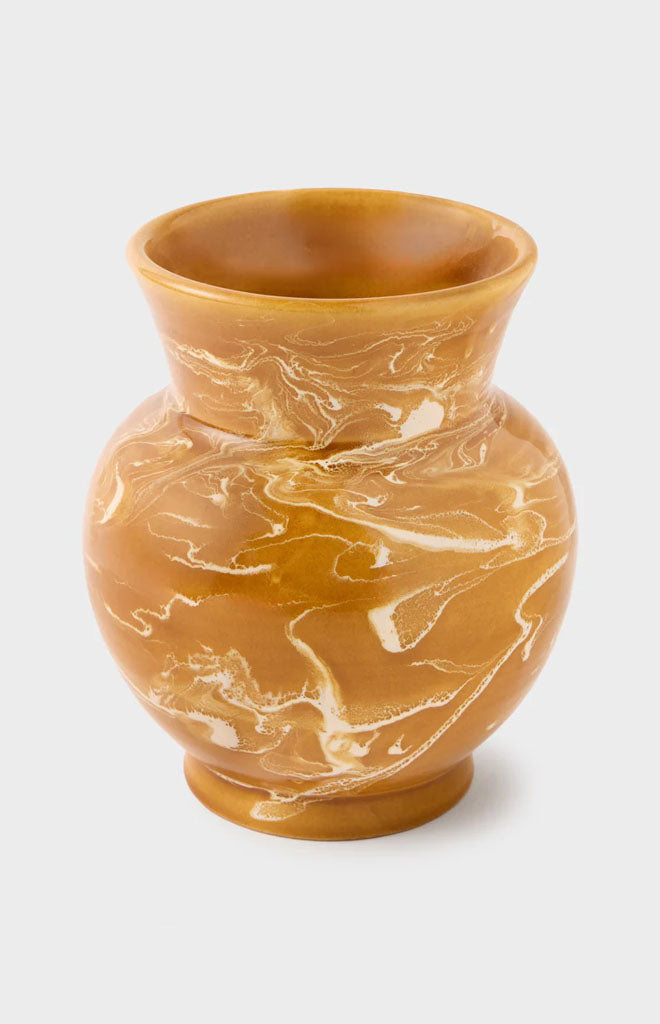 Marbled Vase in Terracotta