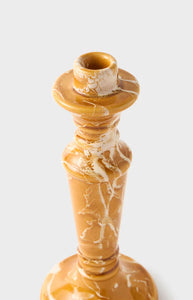 Marbled Candle Holder in Terracotta