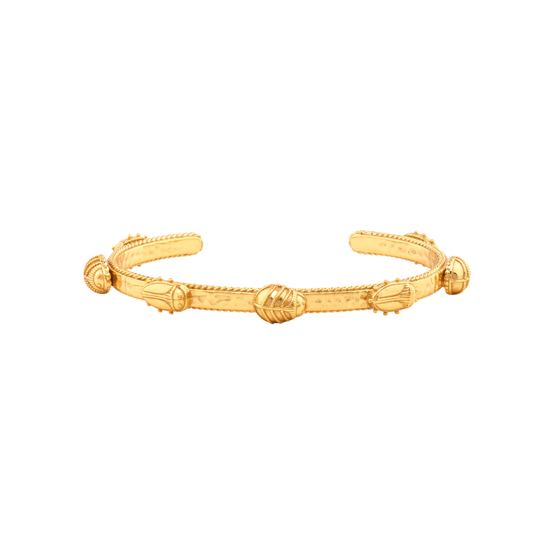 Scarab Petite Cuff in Gold