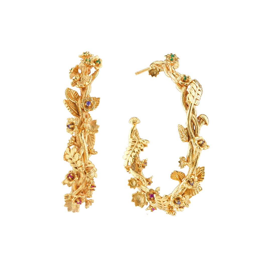 Meadow Grande Hoop Earrings in Gold