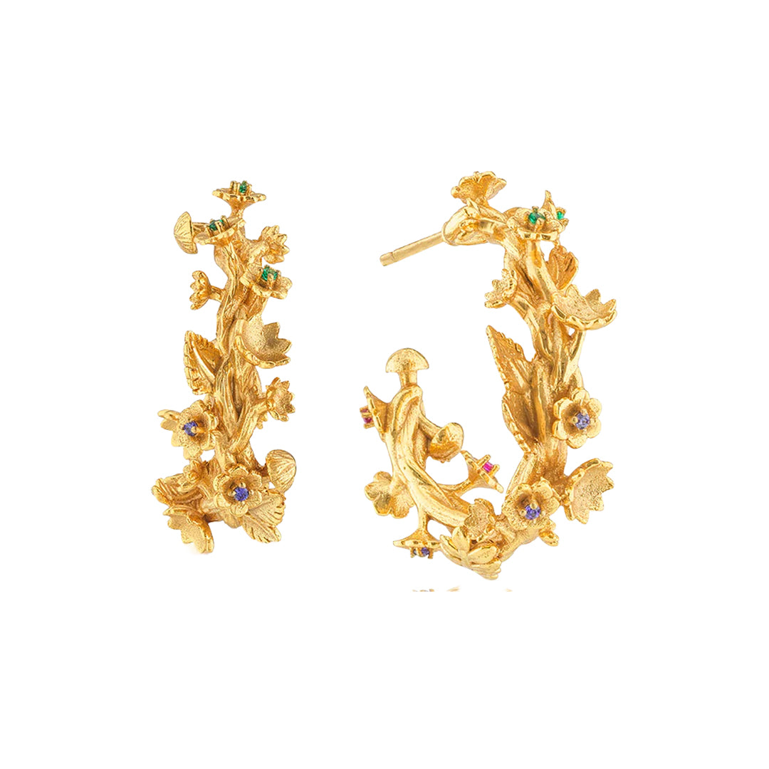 Meadow Small Hoop Earrings in Gold