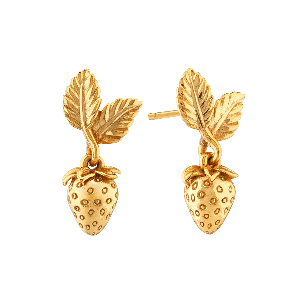 Meadow Berry Drop Earrings in Gold