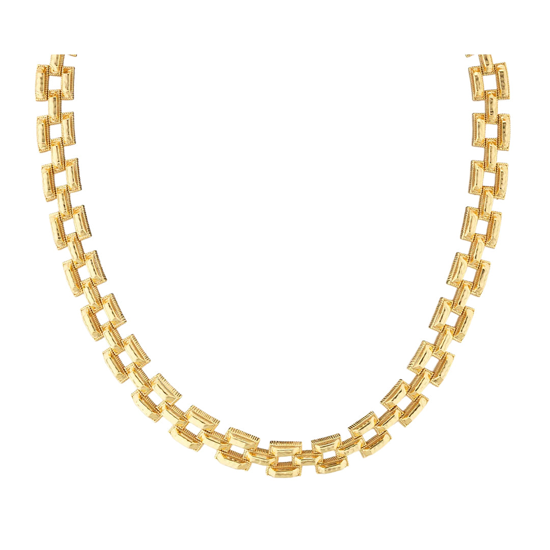 Pathway Petite Link Necklace in Gold