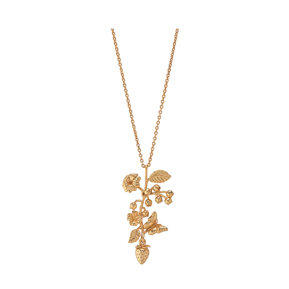 Meadow Bouquet Charm Necklace in Gold