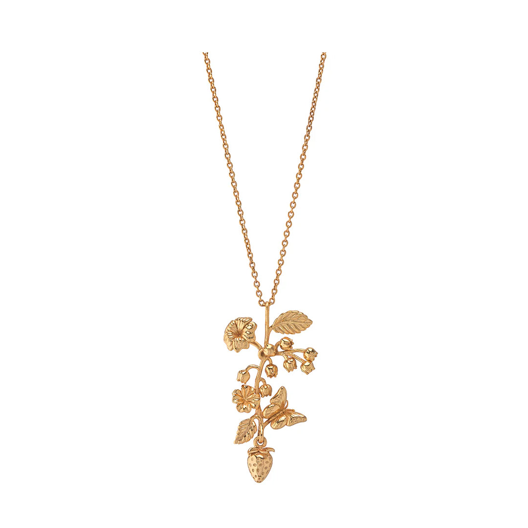 Meadow Bouquet Charm Necklace in Gold