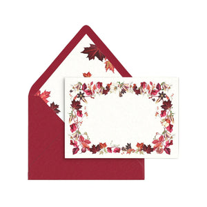 Scarlet Maple Personal Stationery