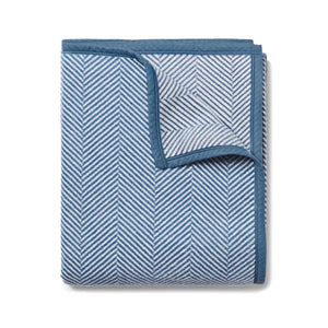 Harborview Herringbone Cornflower Blanket