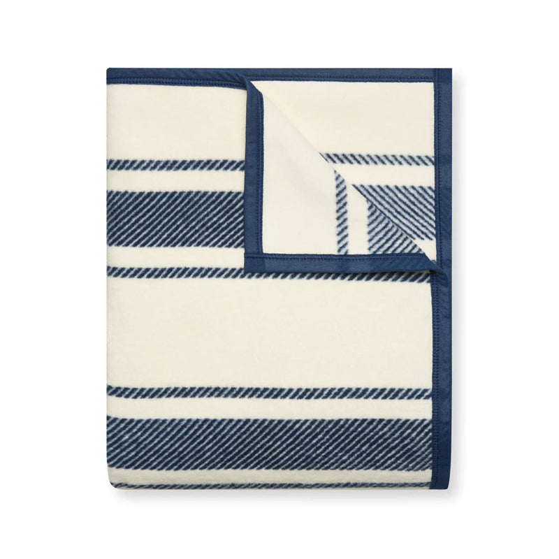 Dockside Stripe Navy Blanket