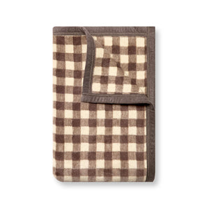 Gingham Mocha Midi Blanket