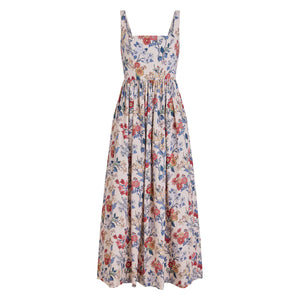 Scoop Neck Dress in Antique Floral