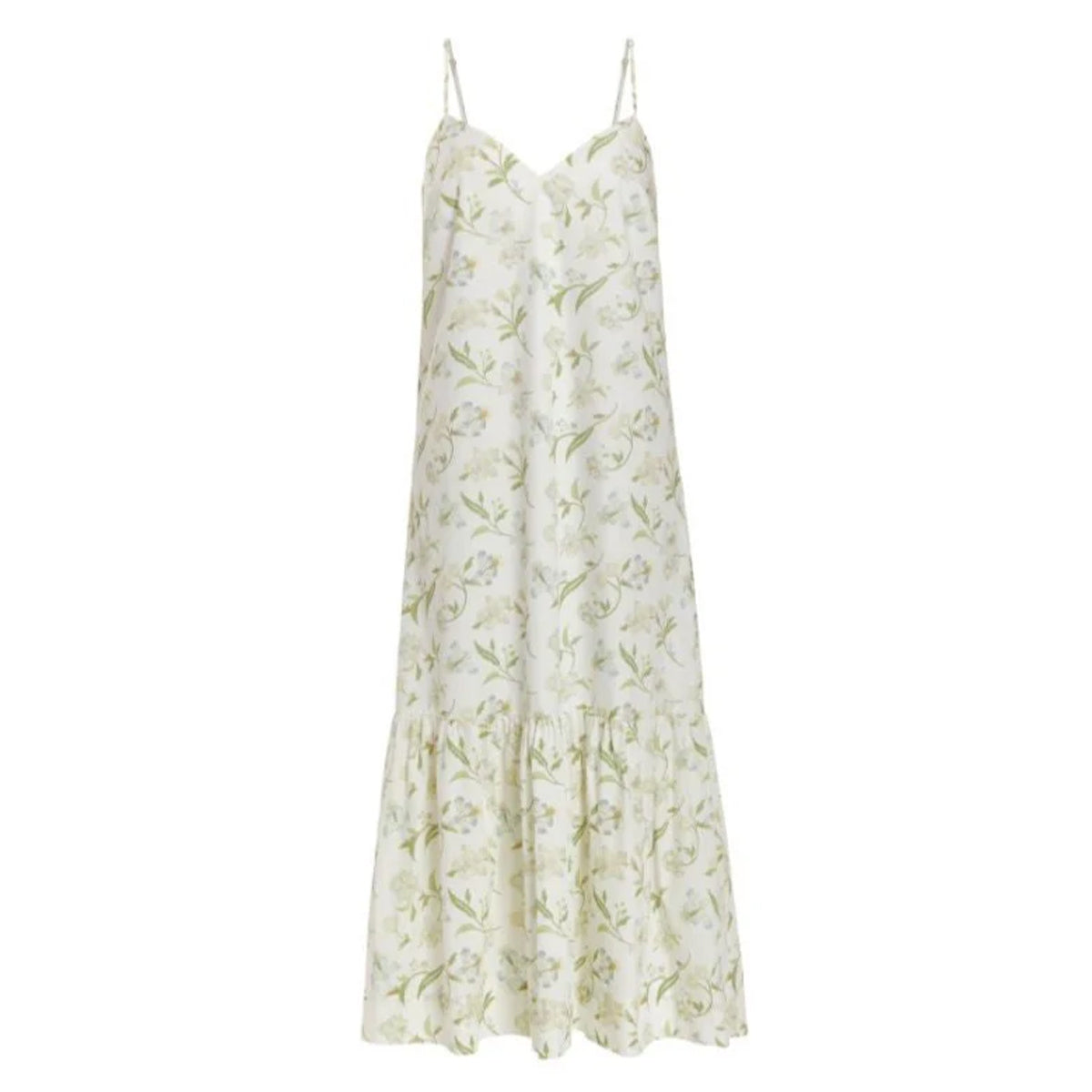 Elissa Dress in White Hibiscus