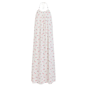 Halter Dress in Vintage Pink Fish