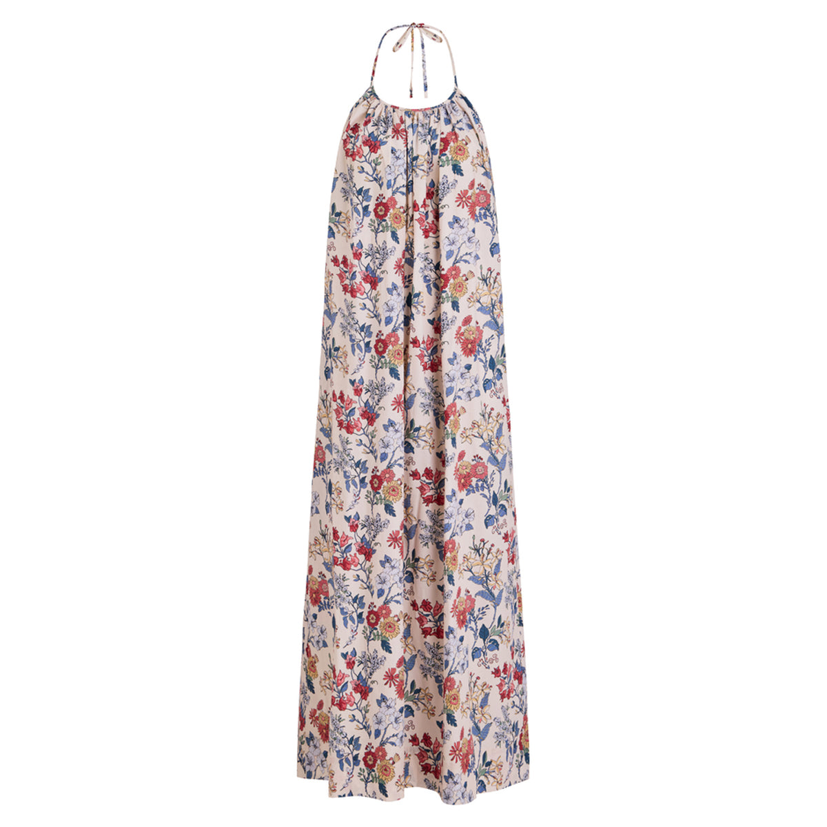 Halter Dress in Antique Floral