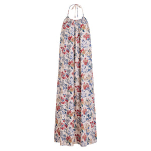 Halter Dress in Antique Floral