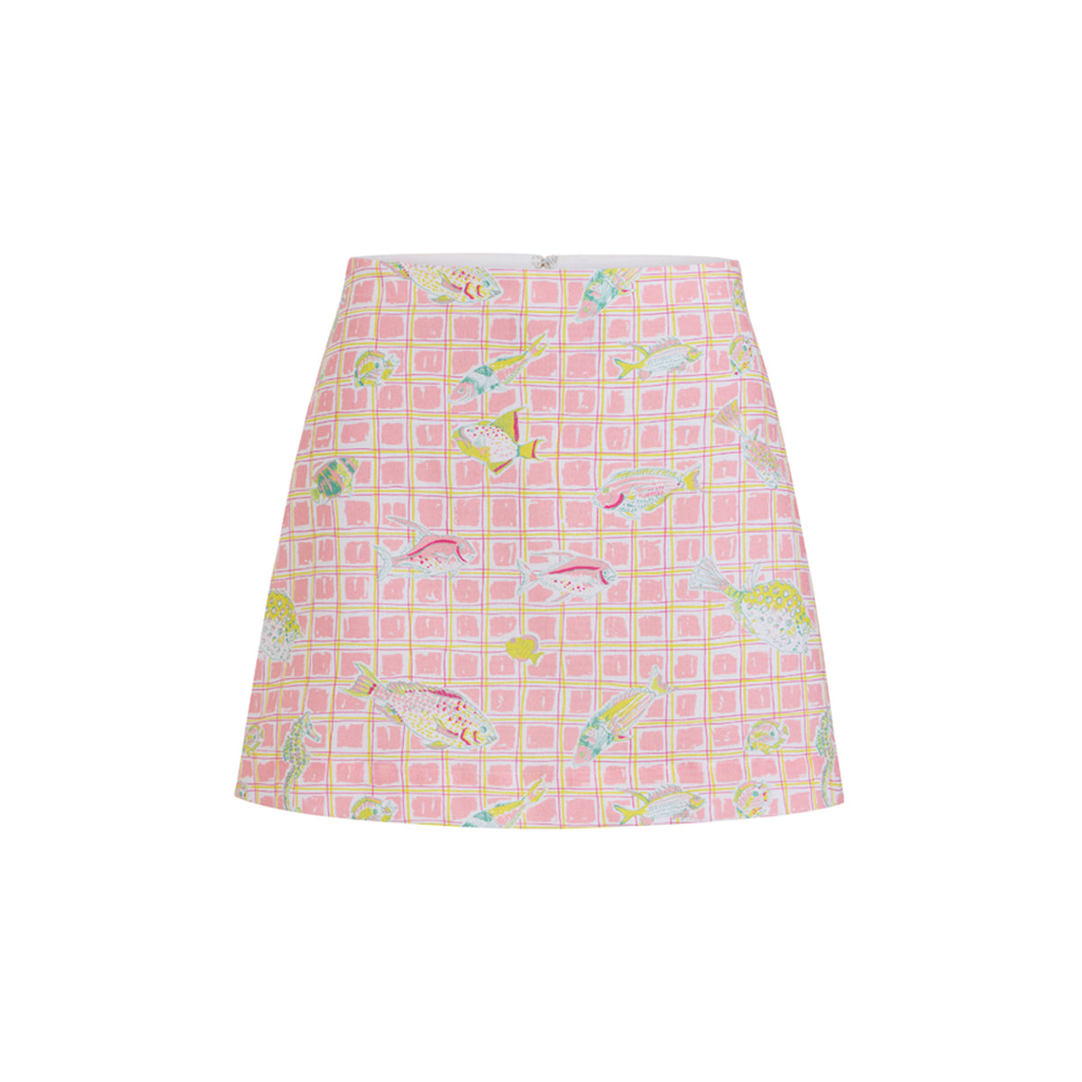 Mini Skirt in Pink Fishing Net