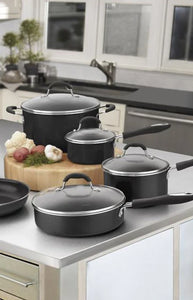 Advantage® 11 Piece Nonstick Cookware Set in Black