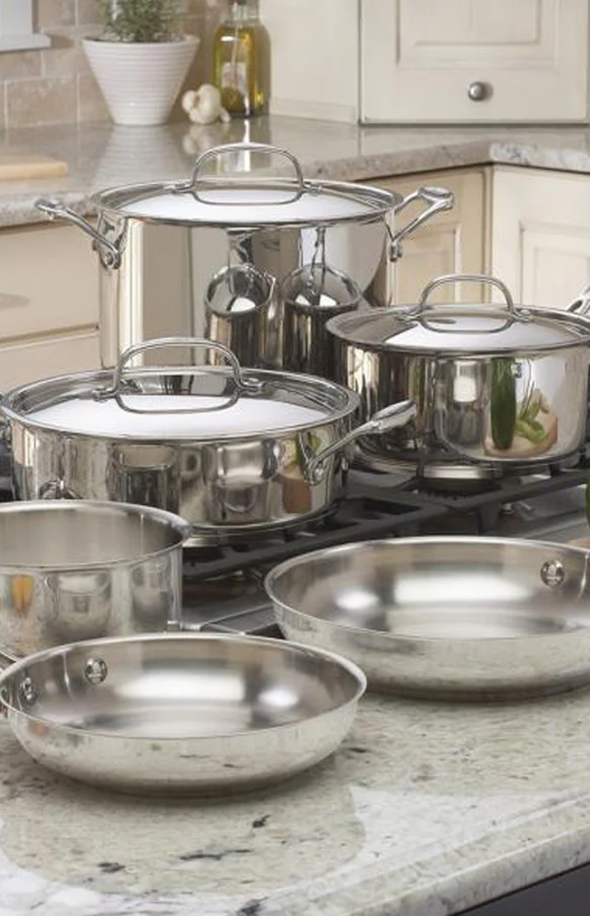 Chef's Classic® Stainless 10-Piece Set in Stainless Steel