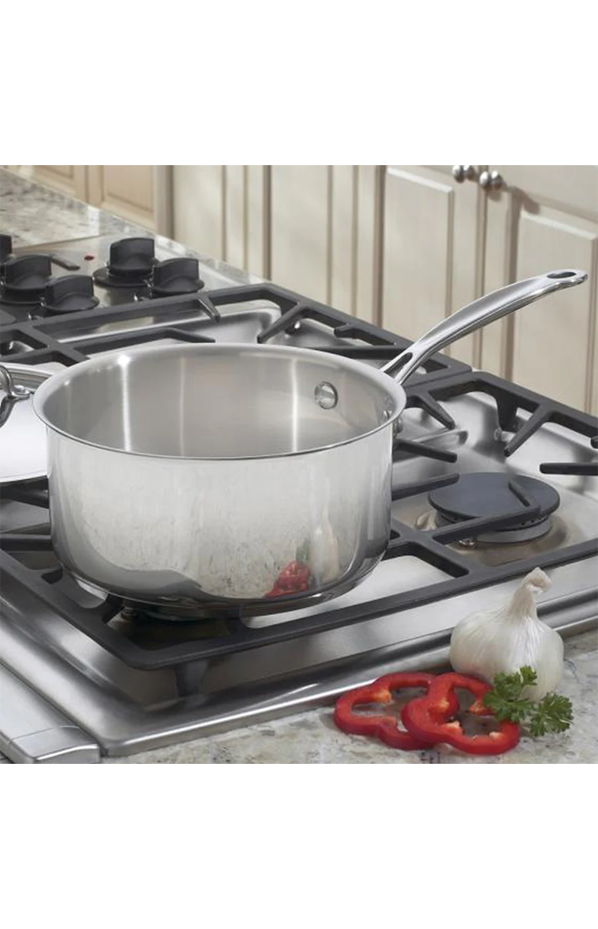 3 Quart Saucepan with Cover in Stainless Steel