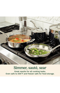 French Classic Tri-Ply Stainless Cookware 10-Piece Set in Stainless Steel