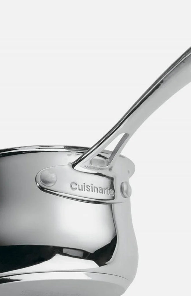 Contour Collection 1 Quart Saucepan with Cover in Stainless Steel