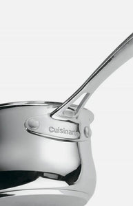 Contour Collection 1 Quart Saucepan with Cover in Stainless Steel