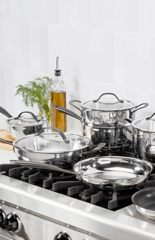 Radiant Pro Stainless with Brushed Titanium Finish 11-Piece Set in Stainless Steel
