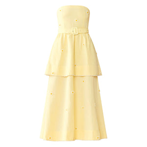 Daisy Dress in Soft Butter Yellow