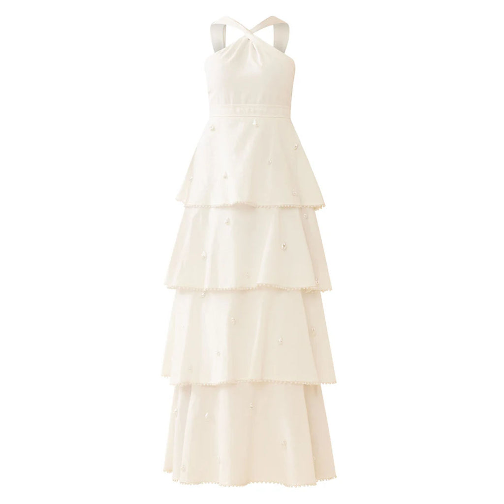 OTM Exclusive: Emma Dress in Pearly White