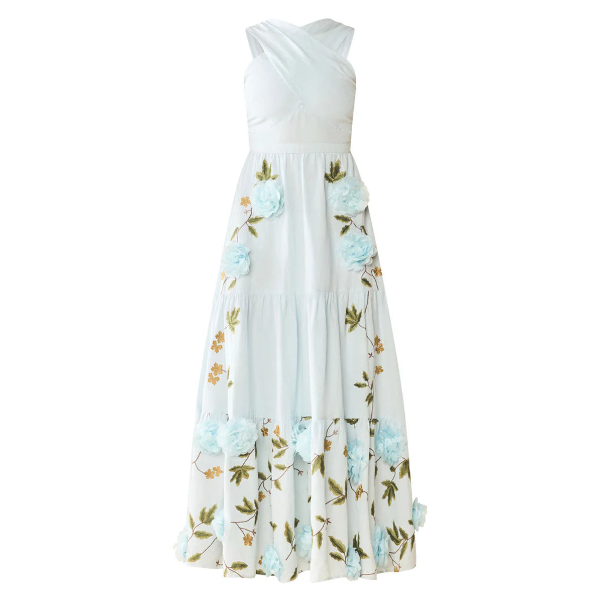 Isabel Dress in Lotus Garden Blue