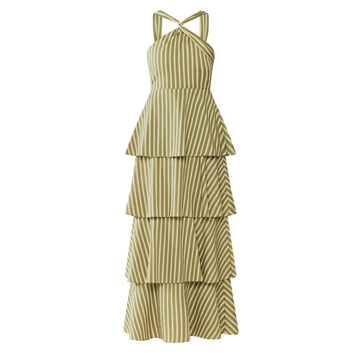 Emma Dress in Meadow Stripe