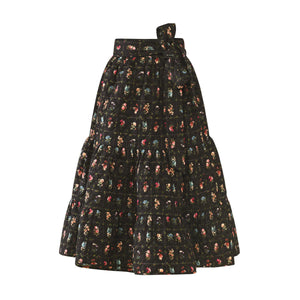 Celine Skirt in Florence Black Floral