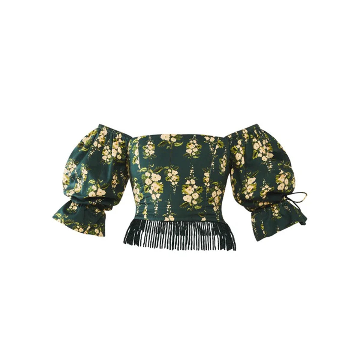 EDDY x Mckenzie Depinto Jamie Top in Deep Green & Floral