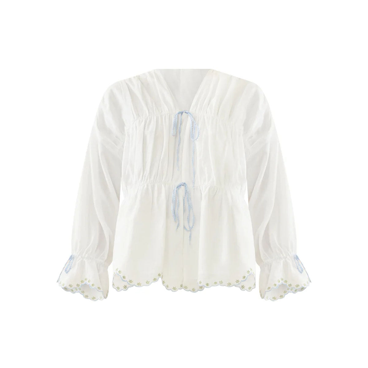 Isle Top in White Whimsy