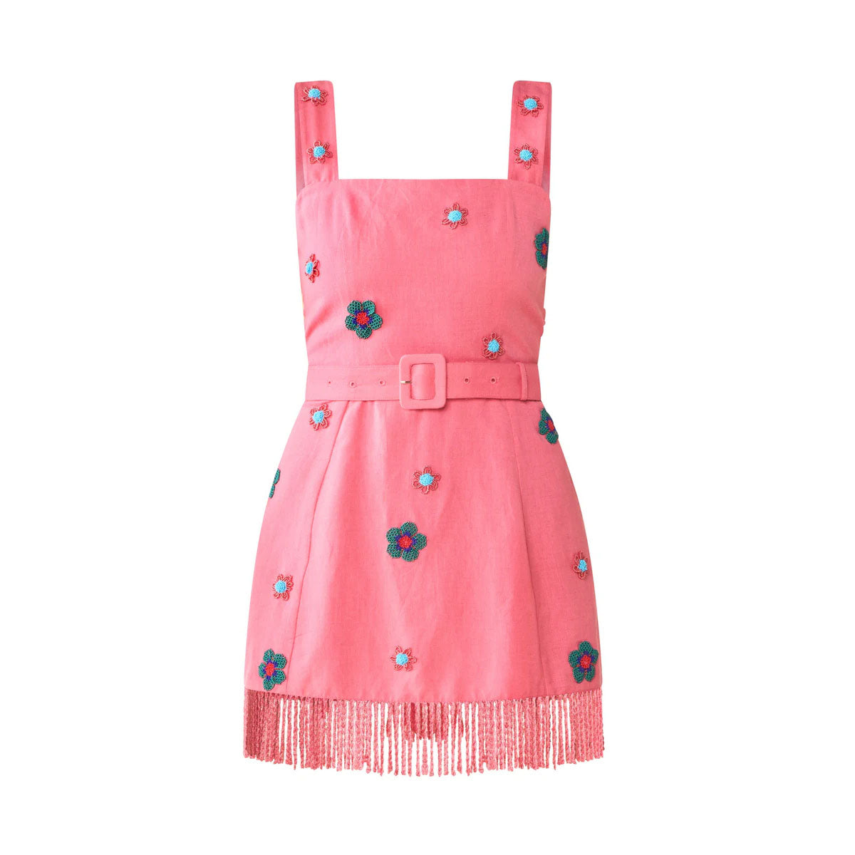 Sarah Bird Mini Dress in Pink Party