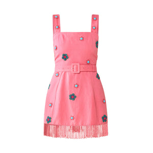 Sarah Bird Mini Dress in Pink Party