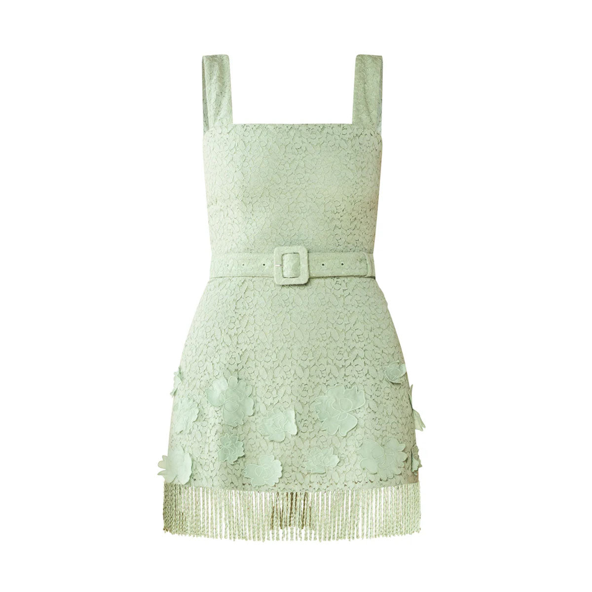 Sarah Bird Mini Dress in Minty Green