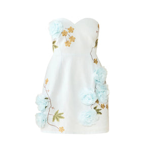 Anais Dress in Lotus Garden Blue
