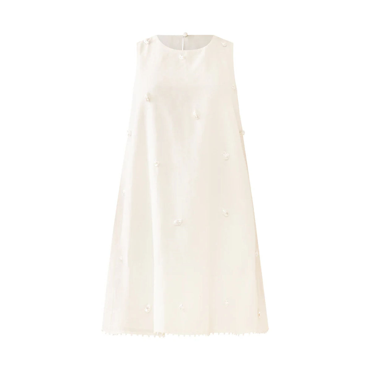 OTM Exclusive: Mattie Dress in Pearly White