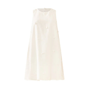 OTM Exclusive: Mattie Dress in Pearly White