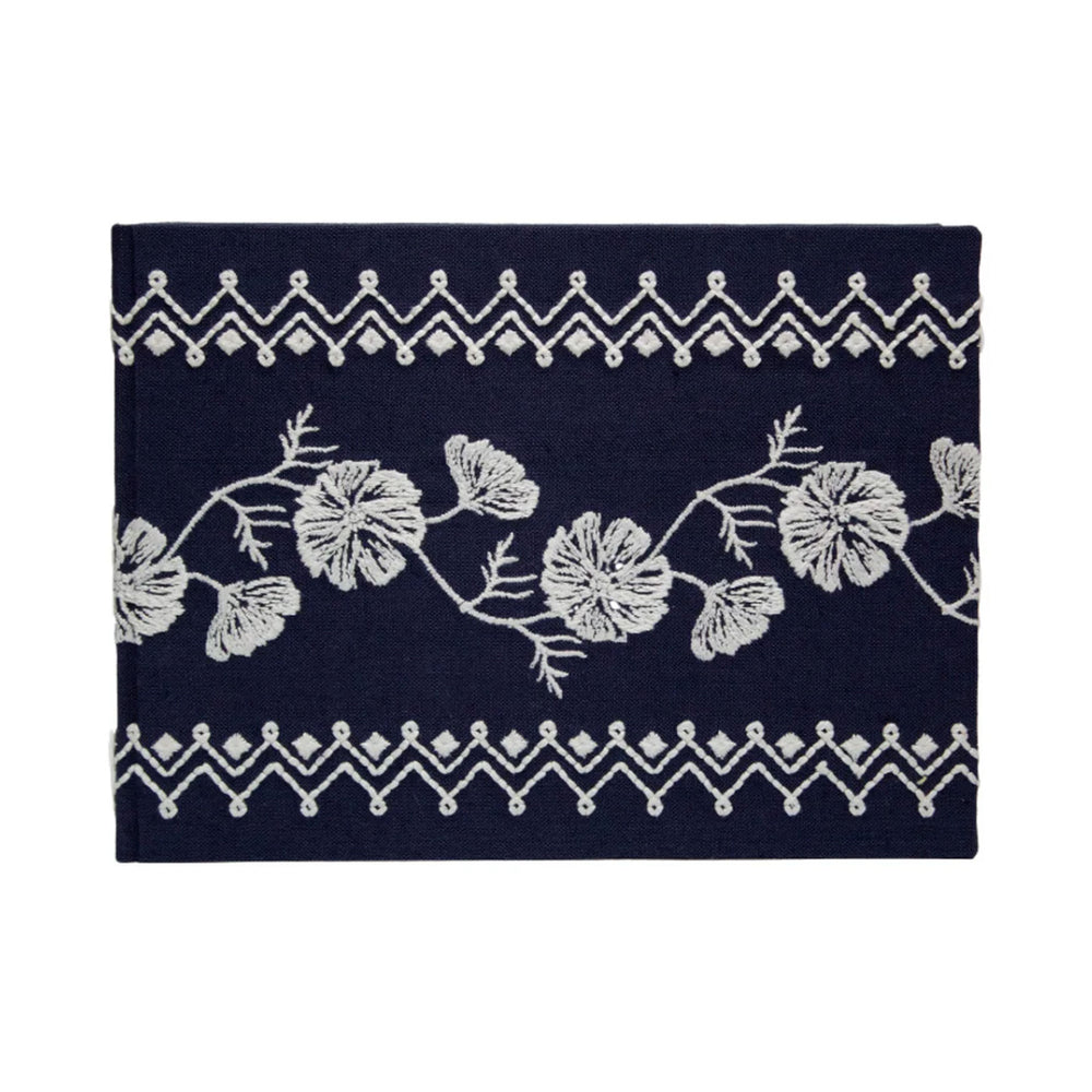Cosmo Guest Book in Navy Stripe