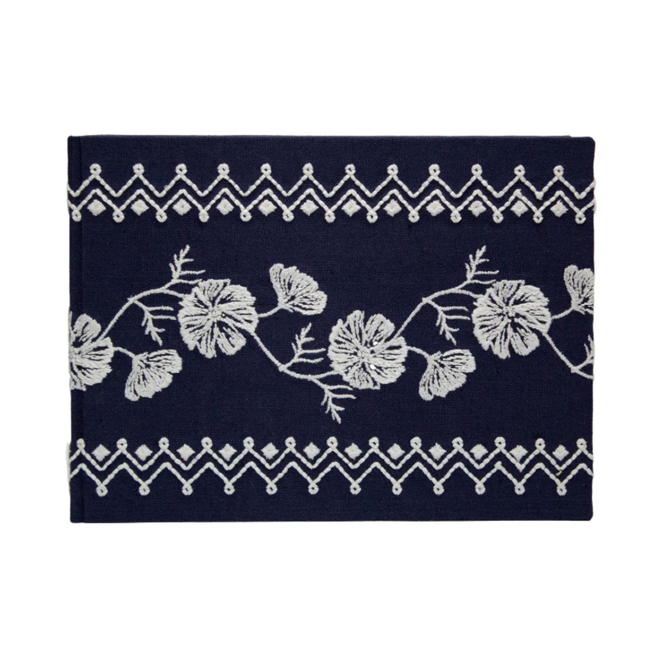 Cosmo Guest Book in Navy Stripe