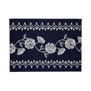 Cosmo Guest Book in Navy Stripe