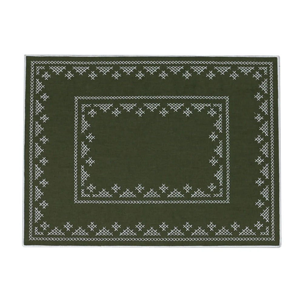 Pedralbes Placemats in Olive, Set of 4